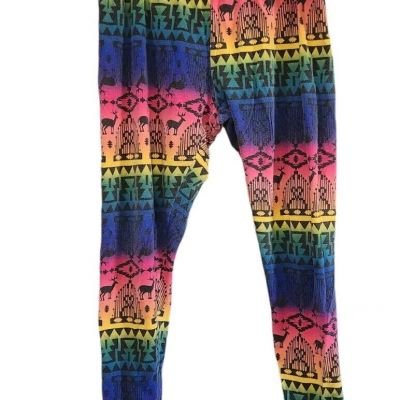 No Boundaries Jr XL 15-17 Christmas Rainbow Women's Leggings